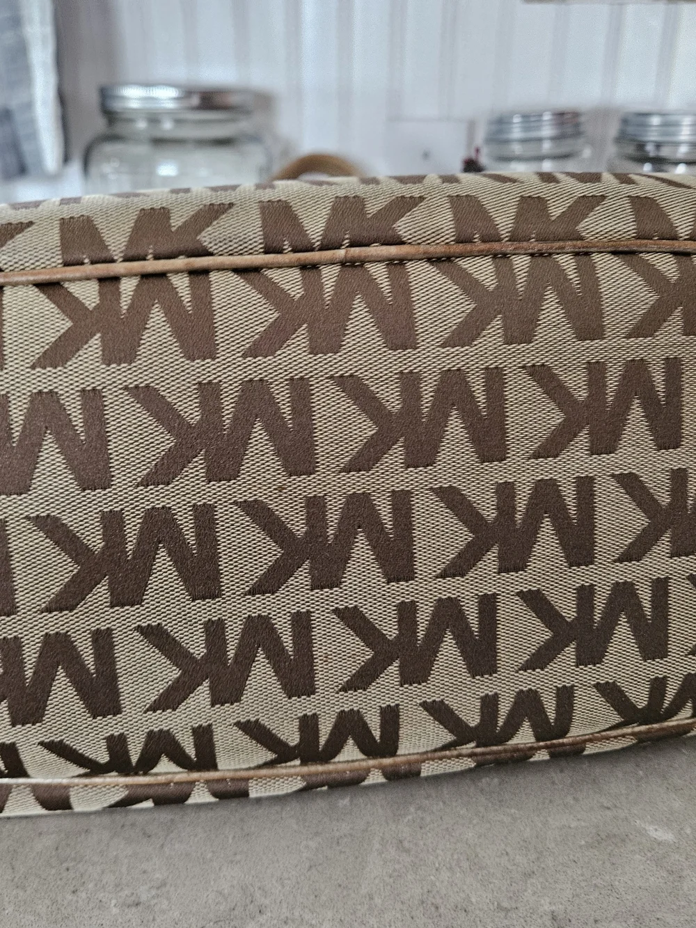 Michael Kors  jet set large signature satchel tote.